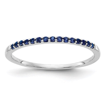 14k white gold blue sapphire band rm5622 sa w