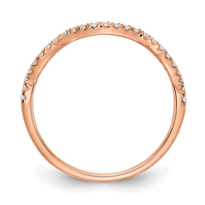 14k rose gold real diamond contoured wedding band rm5907b 015 raa