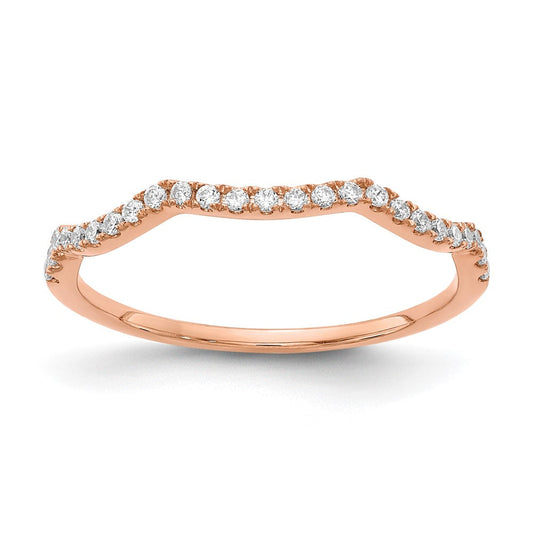 14k rose gold real diamond contoured wedding band rm5907b 015 raa