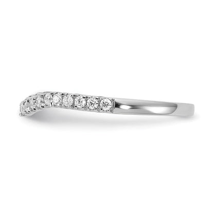 14k white gold real diamond contoured wedding band rm5908b 020 waa