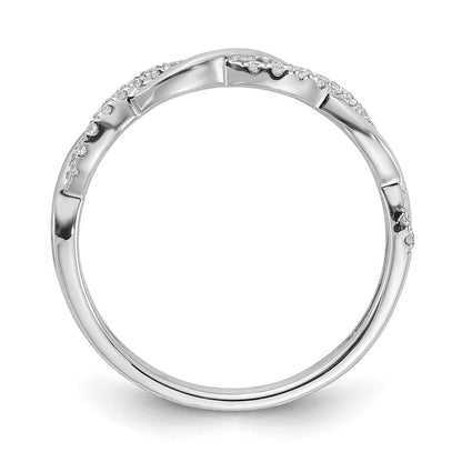 14k white gold real diamond twist design wedding band rm5911b 012 waa