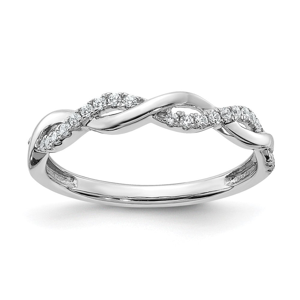 14k white gold real diamond twist design wedding band rm5911b 012 waa