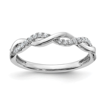 14k white gold real diamond twist design wedding band rm5911b 012 waa