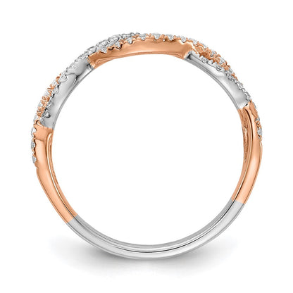 14k white rose gold real diamond wedding band rm5945b 025 wraa