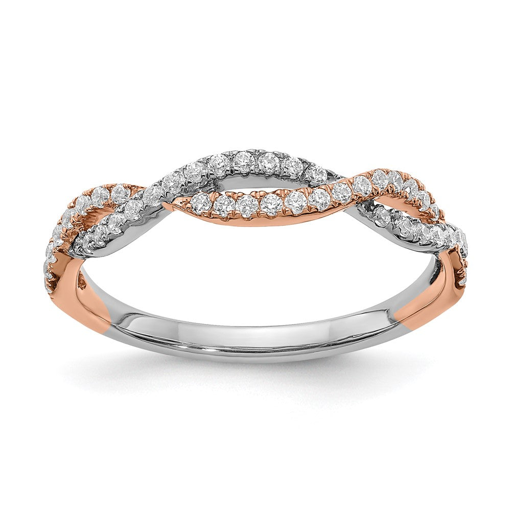 14k white rose gold real diamond wedding band rm5945b 025 wraa
