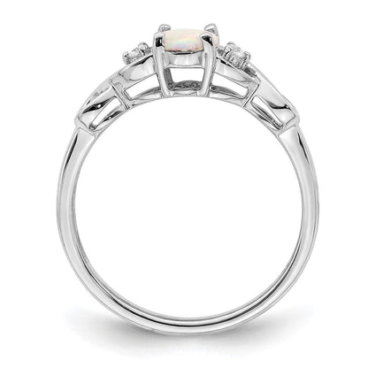 14k white gold created opal and real diamond ring rm5972 op 004 wa