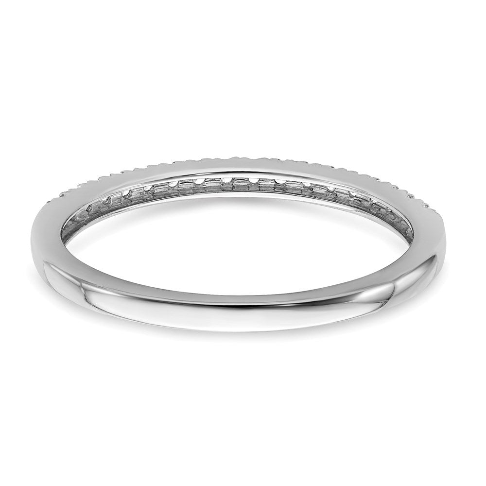 14k White Gold Real Diamond Wedding Band