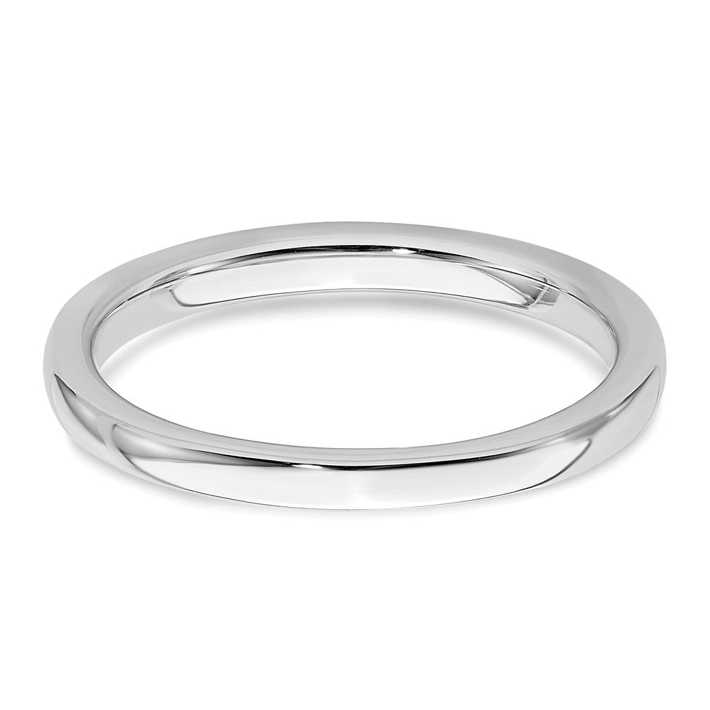 14k White Gold Real Diamond Wedding Band