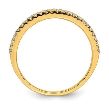 14K Yellow Gold Real Diamond Wedding Band