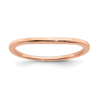 10k rose gold contoured band rm6382b 0r