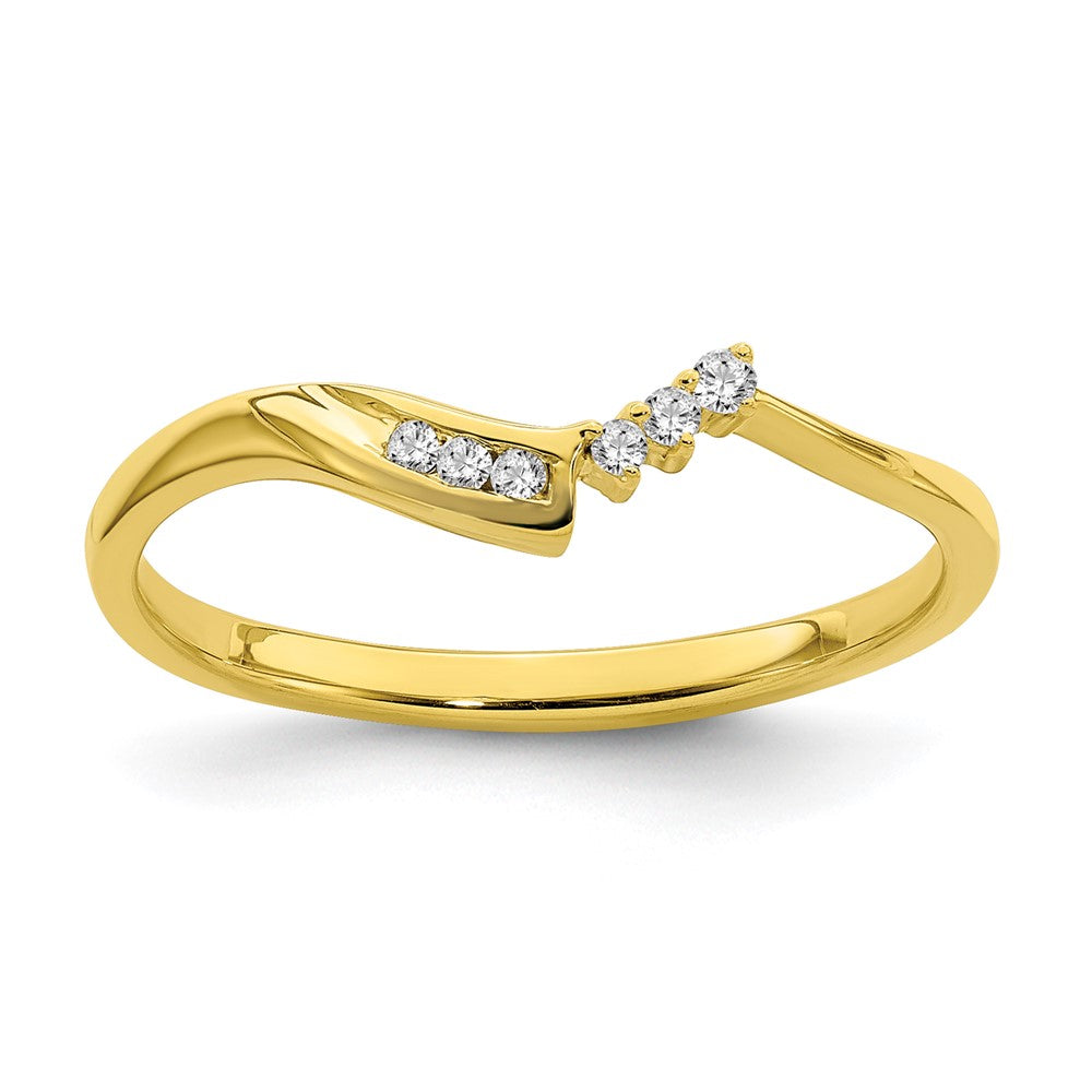 10k yellow gold contoured real diamond band rm6385b 005 0yaa