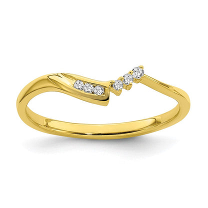 10k yellow gold contoured real diamond band rm6385b 005 0yaa