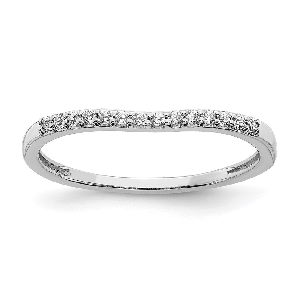 10k white gold contoured real diamond band rm6388b 011 0waa