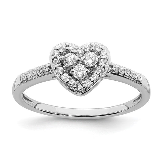 10k white gold real diamond cluster engagement ring rm6394e 027 0waa