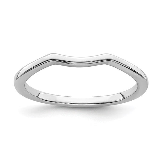14k white gold contoured band rm6415b w