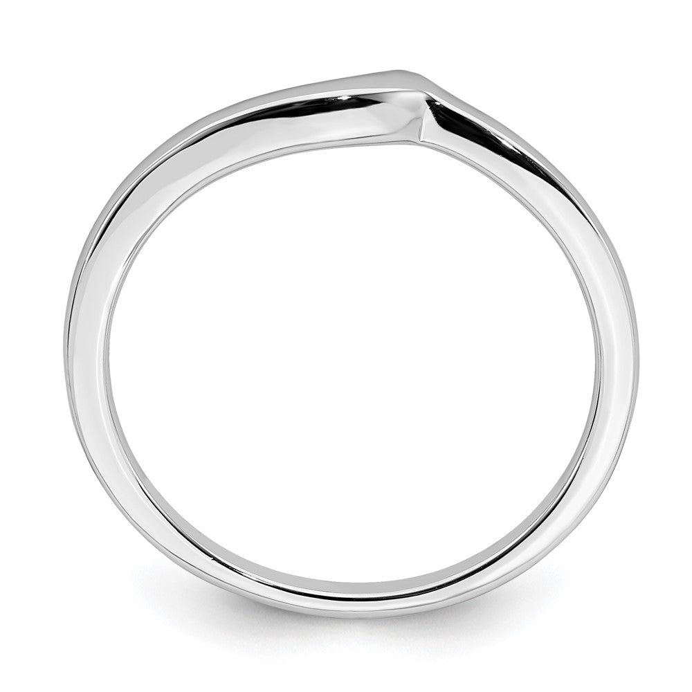 14k white gold contoured band rm6419b w