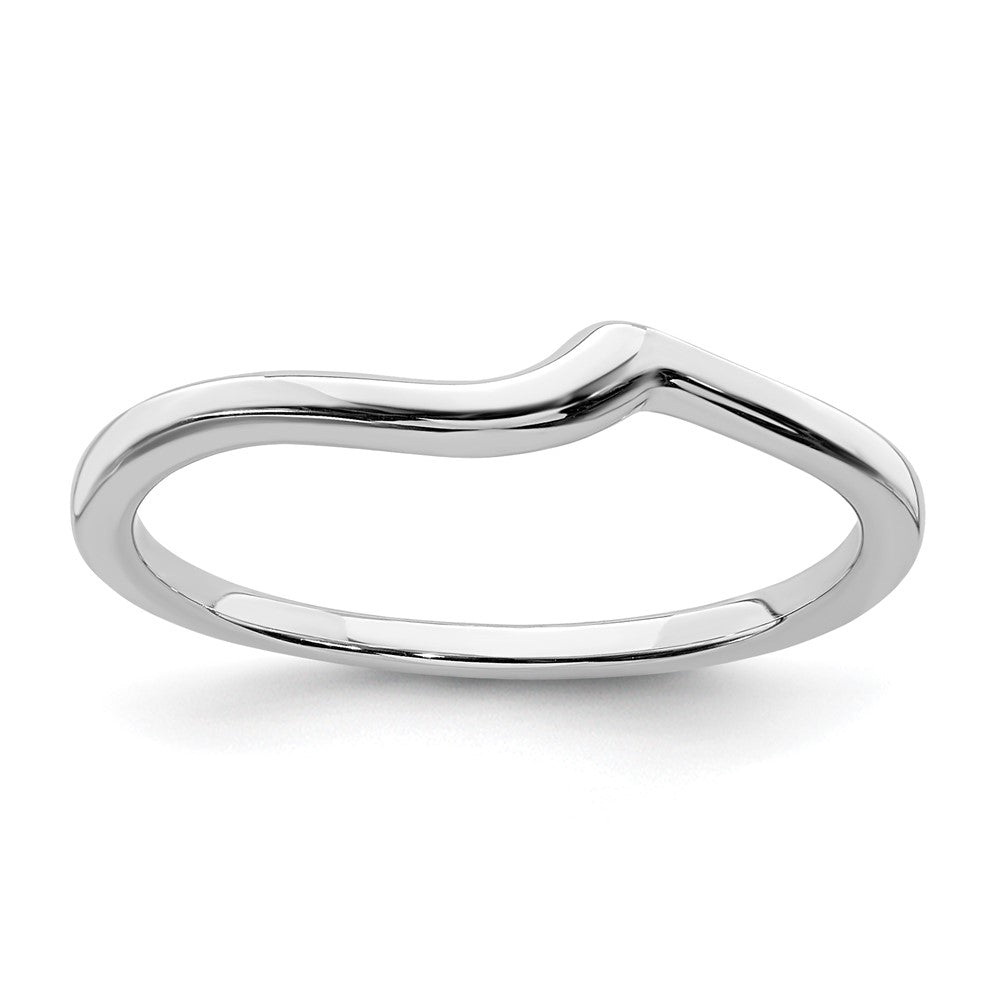 14k white gold contoured band rm6419b w