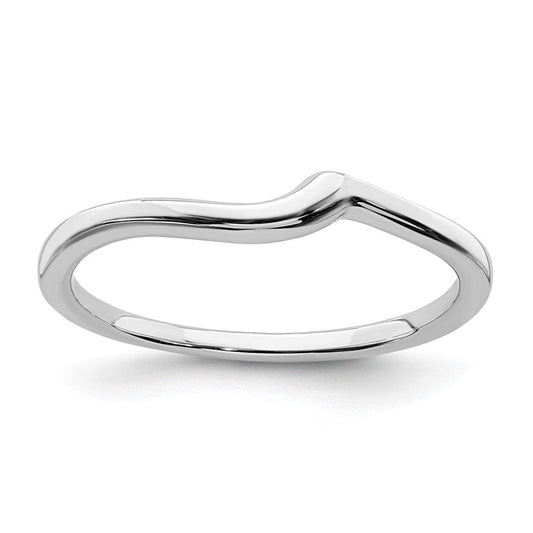 14k white gold contoured band rm6419b w