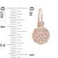 0.13 CT. T.W. Diamond Vintage-Style Drop Earrings in 14K Rose Gold