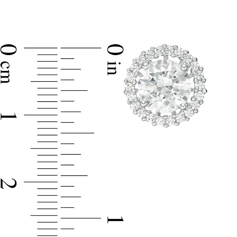 0.63 CT. T.W. Diamond Frame Earring Jackets in 14K White Gold