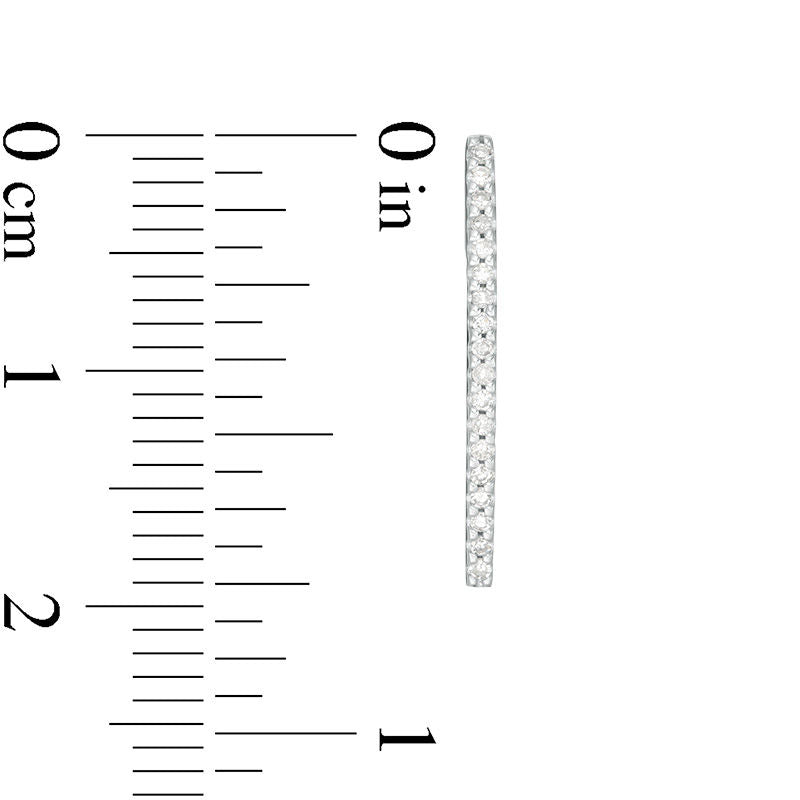 0.17 CT. T.W. Diamond Linear Drop Earrings in 10K Rose Gold