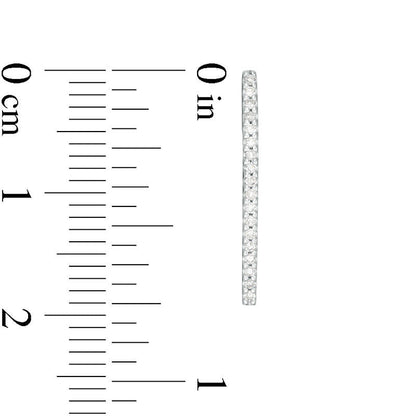 0.17 CT. T.W. Diamond Linear Drop Earrings in 10K Rose Gold