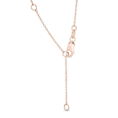 1 CT. T.W. Certified Natural Diamond Cross Pendant in 14K Rose Gold (H/I1)