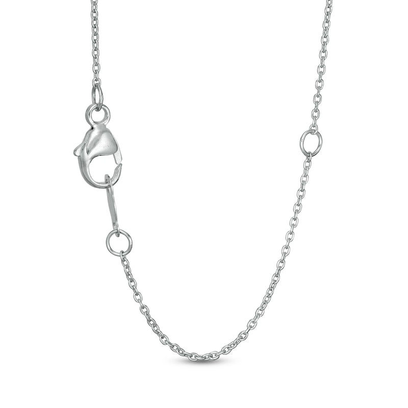 0.5 CT. T.W. Certified Lab-Created Diamond Heart Outline Necklace in 14K White Gold (F/SI2)