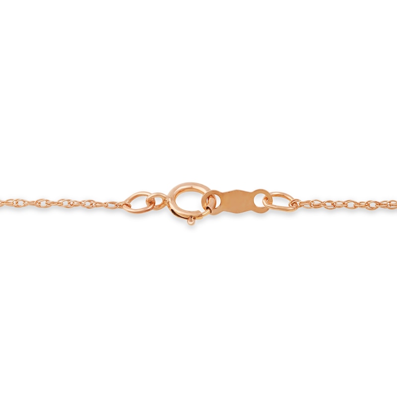 Oval Opal and 0.1 CT. T.W. Natural Diamond Bead Frame Sunburst Pendant in 10K Rose Gold