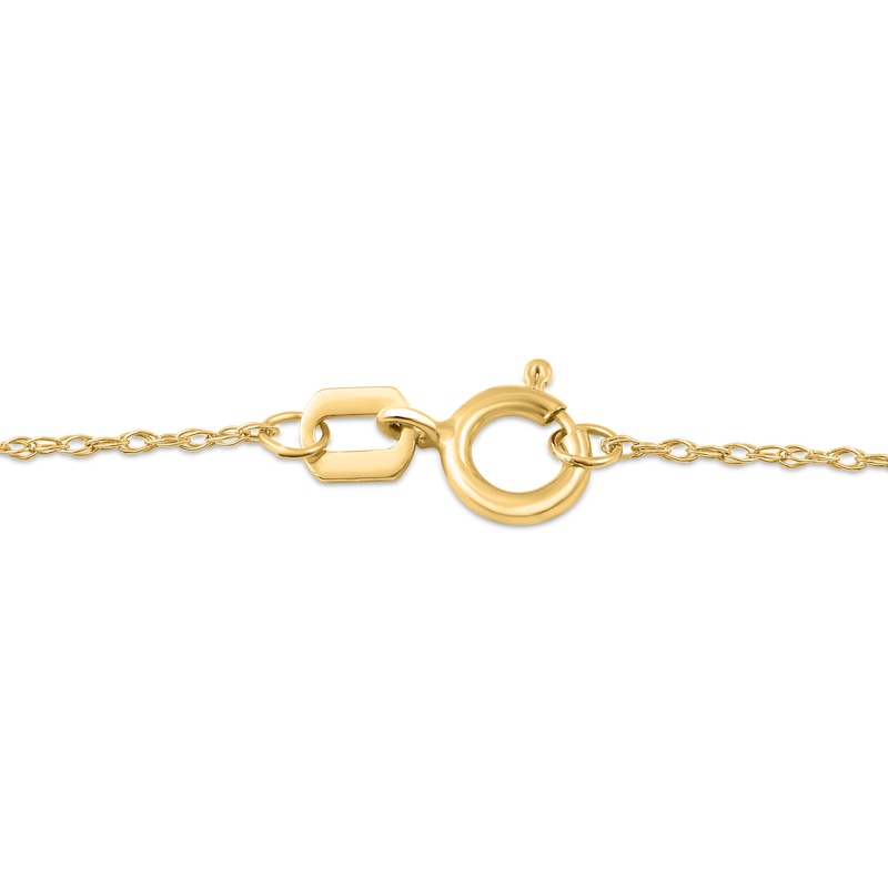 Pear-Shaped Citrine and 0.1 CT. T.W. Natural Diamond Frame Pendant in 10K Yellow Gold