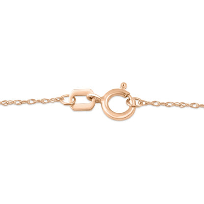 Oval Ruby and 0.05 CT. T.W. Natural Diamond Framed Antique Vintage-Style Drop Pendant in 10K Rose Gold