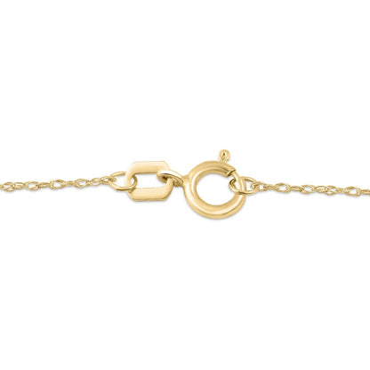 Oval Emerald and 0.05 CT. T.W. Natural Diamond Framed Antique Vintage-Style Drop Pendant in 10K Yellow Gold