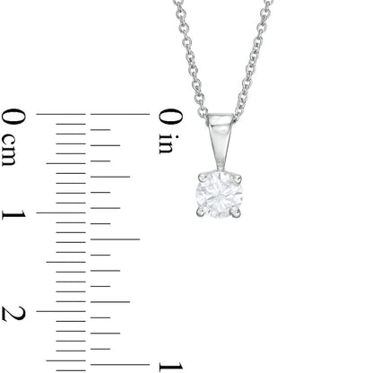 0.5 CT. Natural Clarity Enhanced Solitaire Pendant in 10K White Gold (I/I3)