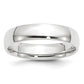 Solid 10K White Gold 5mm Light Weight Comfort Fit Men's/Women's Wedding Band Ring Size 10