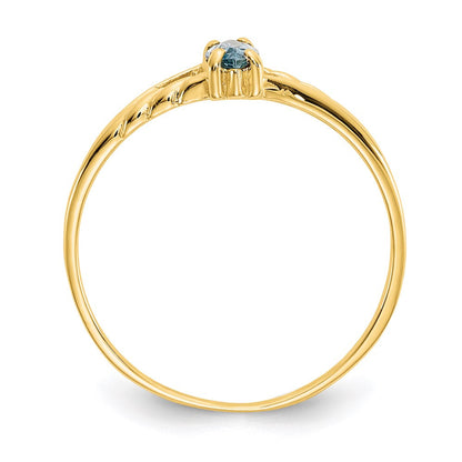 14k yellow gold aquamarine birthstone ring xbr180
