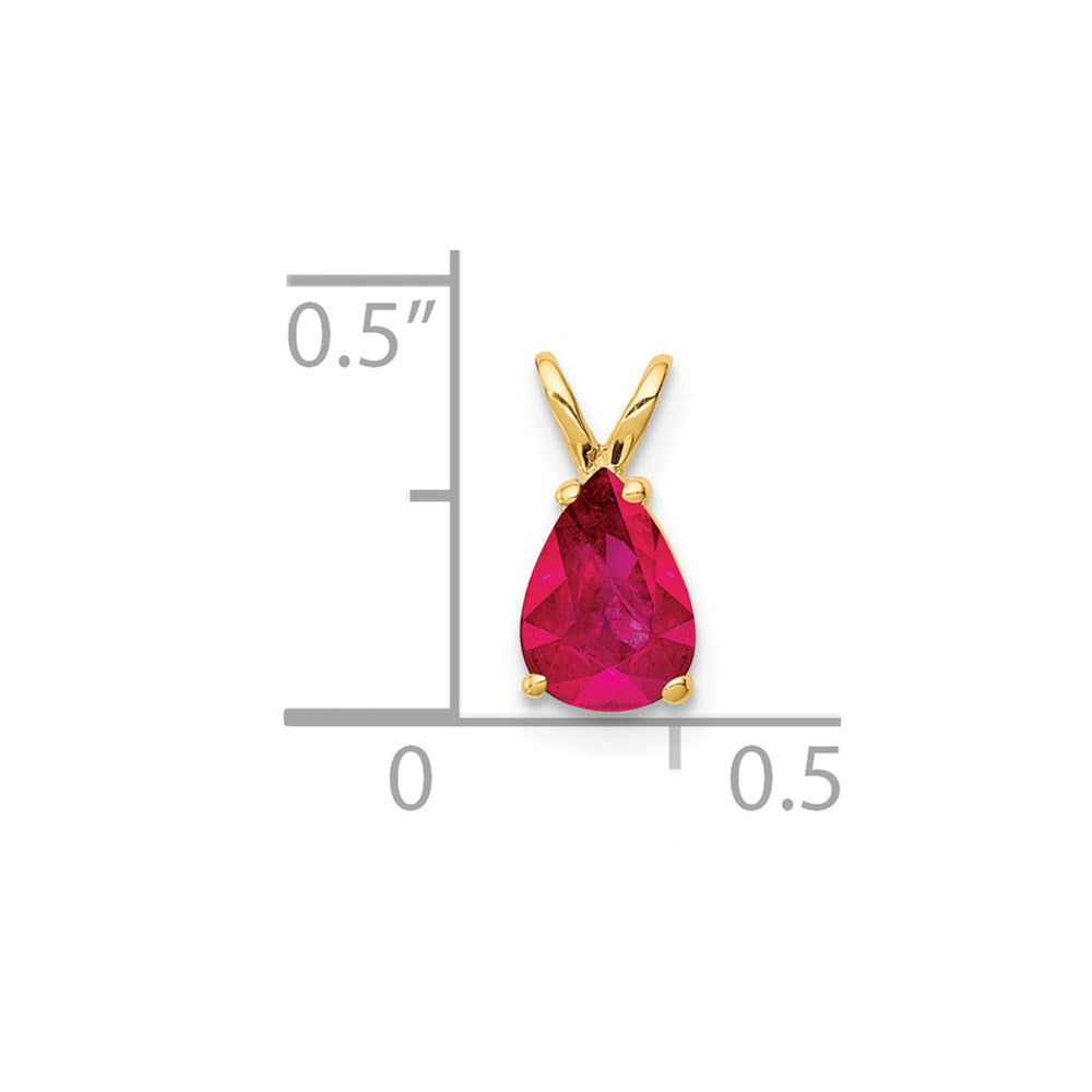 14k Ruby Pendant