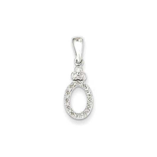 14k white gold vintage real diamond pendant xp1179aa
