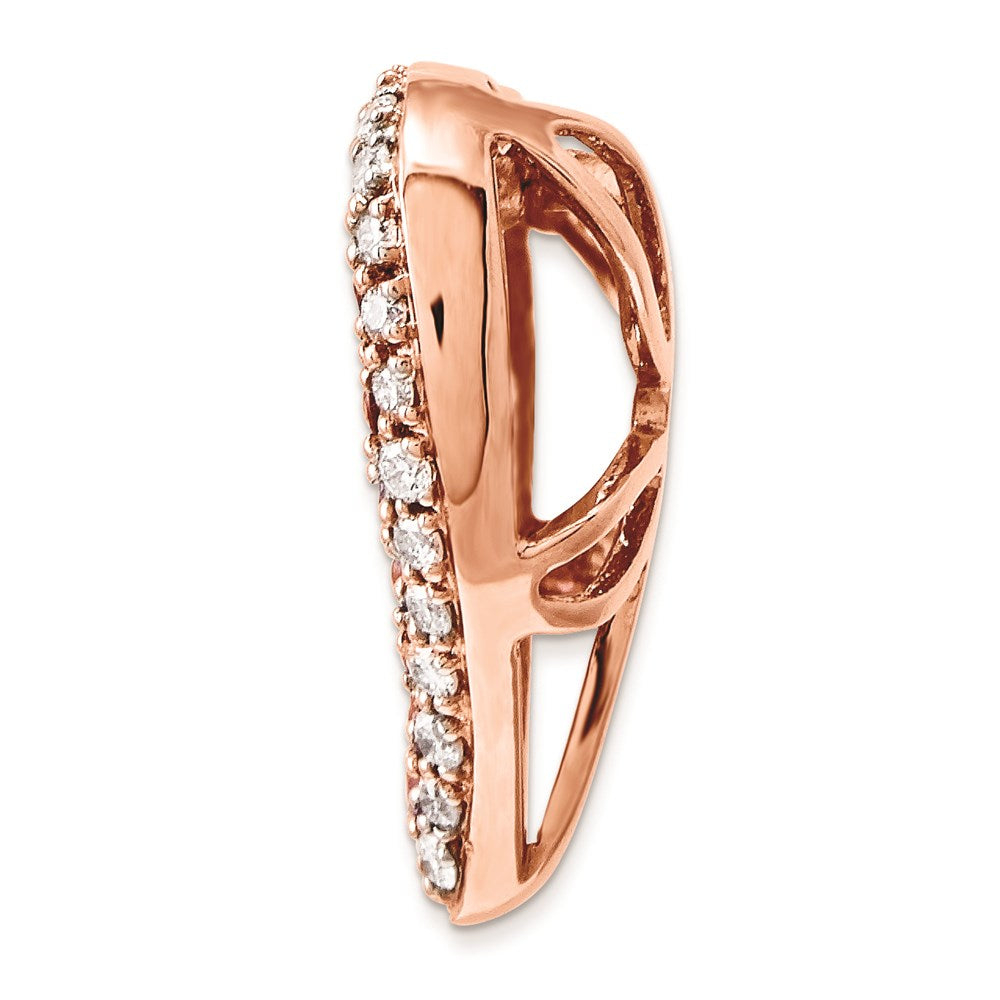 14k rose gold aa real diamond pink sapphire vintage heart pendant xp1320aa