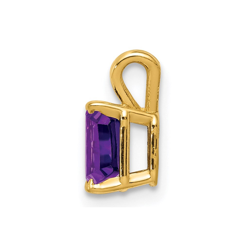 14k yellow gold amethyst pendant xp419am