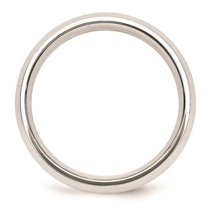 Solid 18K Yellow Gold Two-Tone 6mm Domed Size 12 Wedding Men's/Women's Wedding Band Ring