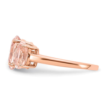 14k rose gold morganite ring y10693mg