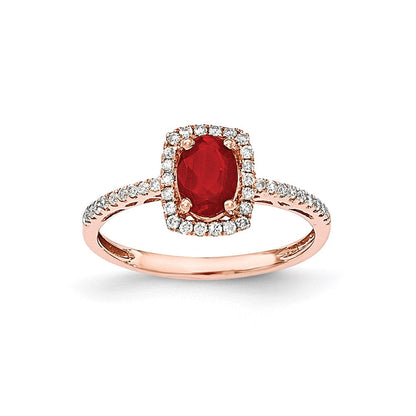 14k rose gold oval fire opal real diamond rectangle ring y12860op aa