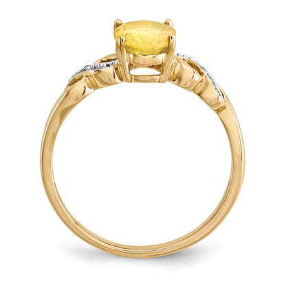 14k yellow gold opal and real diamond ring y12873op aa