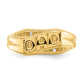 Men's DAD Father's Day Natural Diamond Ring in 14K Yellow Gold