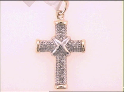 1/20CT-Diamond CROSS PENDANT