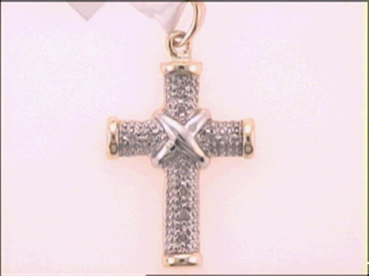 1/20CT-Diamond CROSS PENDANT