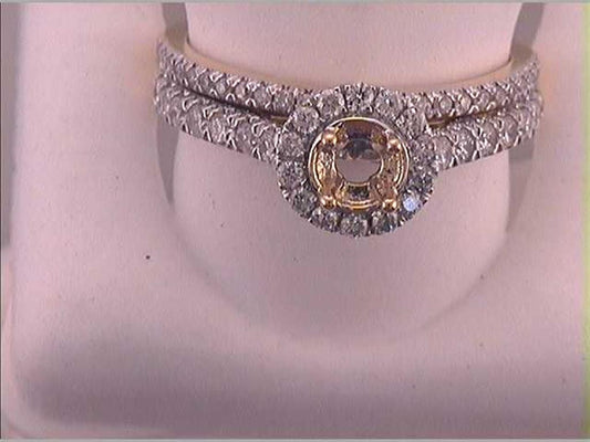 5/8CTW-Diamond SEMI-MOUNT BRIDAL SET