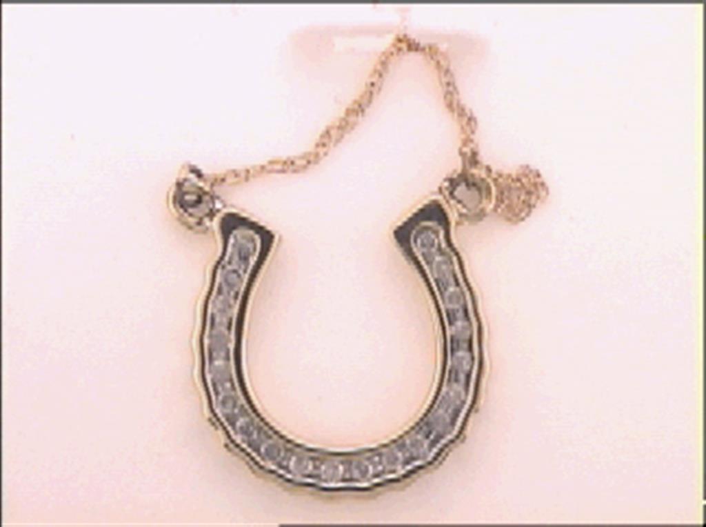 1/10CT-Diamond HORSESHOE NECKLACE