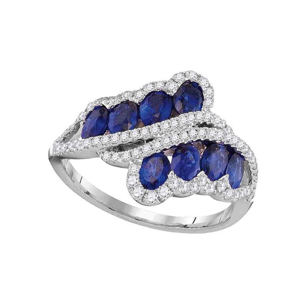 18k Rose Gold Round Diamond Bypass Fashion Band Ring 2-1/3 Cttw