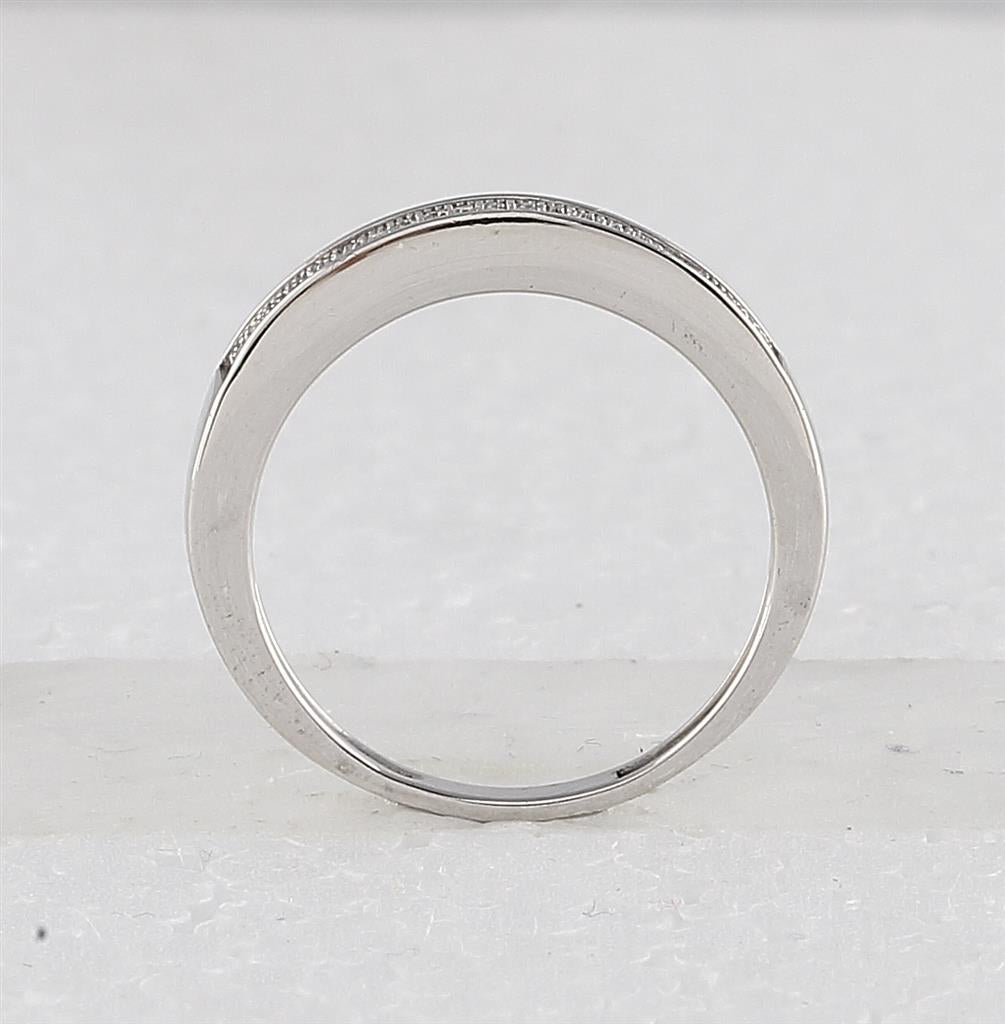 Sterling Silver Round Diamond Heart Bridal Wedding Ring Set 3/8 Cttw